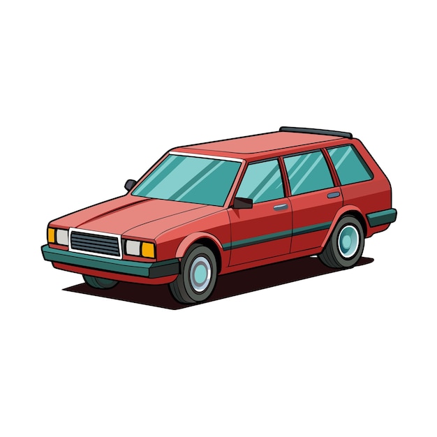 Concepto realista de ilustración vectorial de vehículos de automóviles