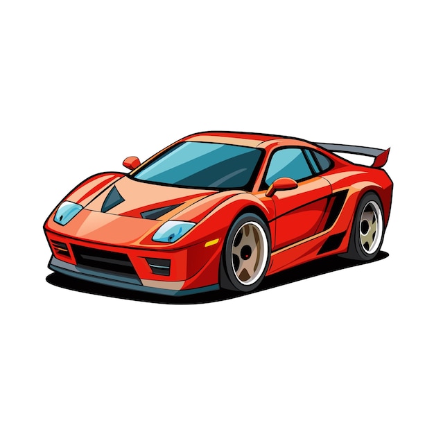 Concepto realista de ilustración vectorial de vehículos de automóviles