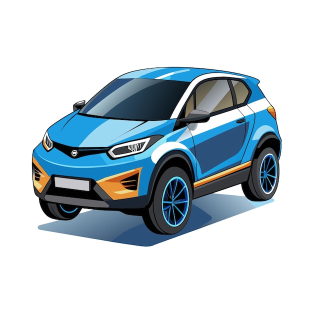 Concepto realista de ilustración vectorial de vehículos de automóviles