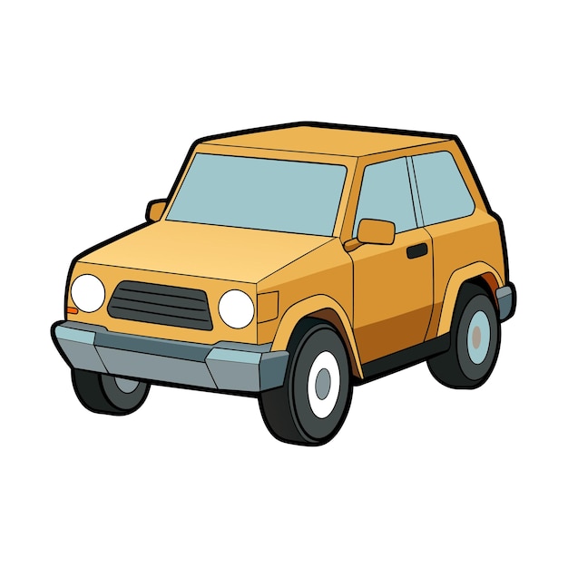 Concepto realista de ilustración vectorial de vehículos de automóviles