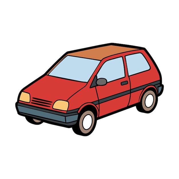 Concepto realista de ilustración vectorial de vehículos de automóviles