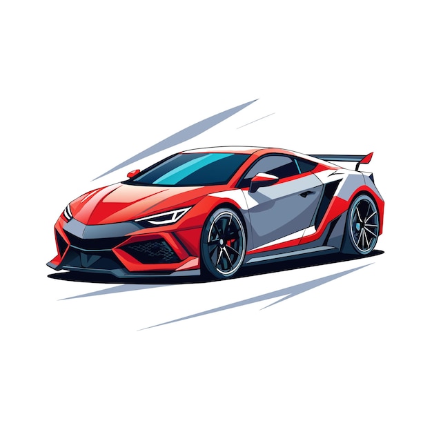 Concepto realista de ilustración vectorial de vehículos de automóviles