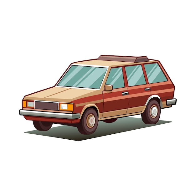 Concepto realista de ilustración vectorial de vehículos de automóviles
