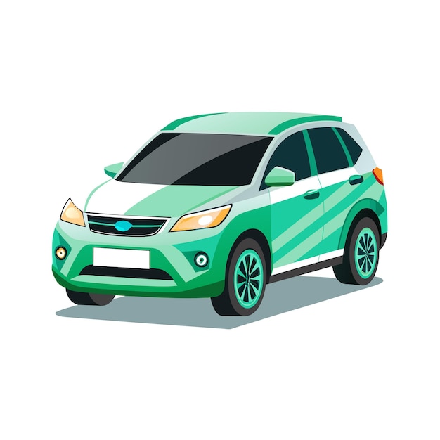 Concepto realista de ilustración vectorial de vehículos de automóviles