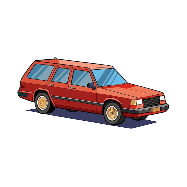 Concepto realista de ilustración vectorial de vehículos de automóviles