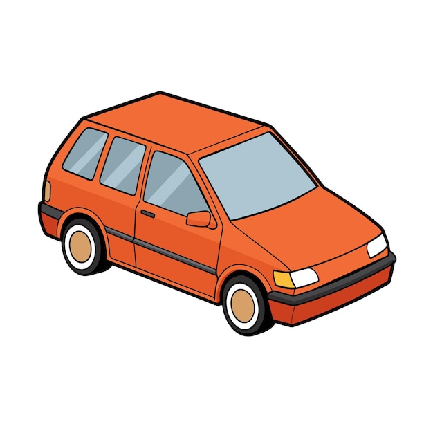 Concepto realista de ilustración vectorial de vehículos de automóviles