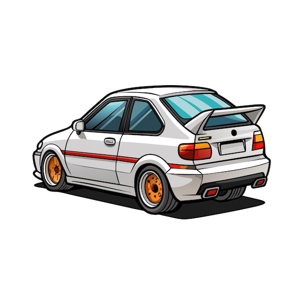 Concepto realista de ilustración vectorial de vehículos de automóviles