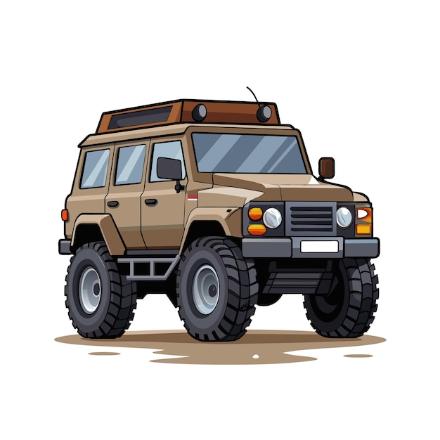 Concepto realista de ilustración vectorial de vehículos de automóviles