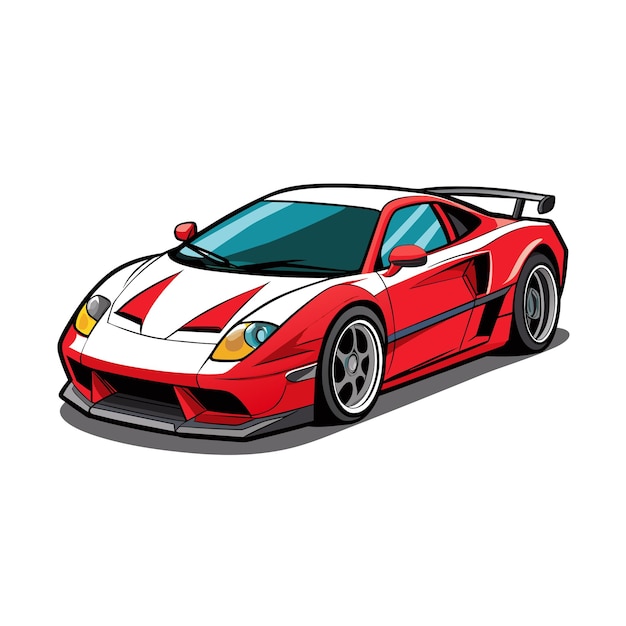 Concepto realista de ilustración vectorial de vehículos de automóviles