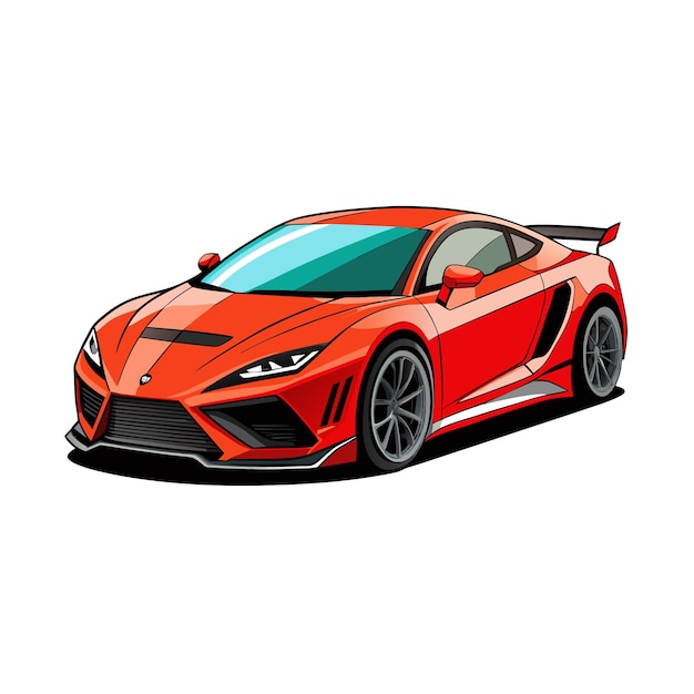 Concepto realista de ilustración vectorial de vehículos de automóviles