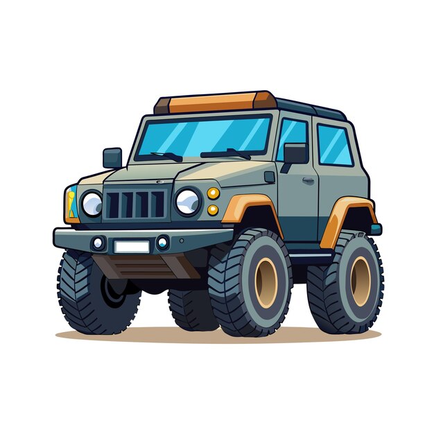 Concepto realista de ilustración vectorial de vehículos de automóviles