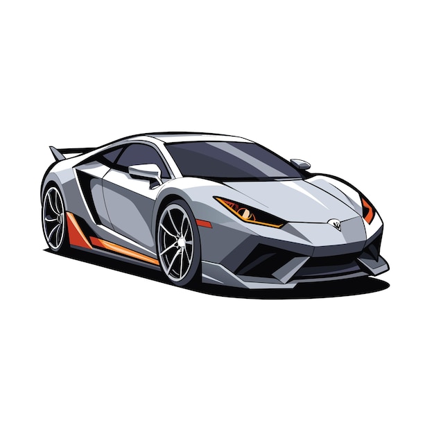 Concepto realista de ilustración vectorial de vehículos de automóviles