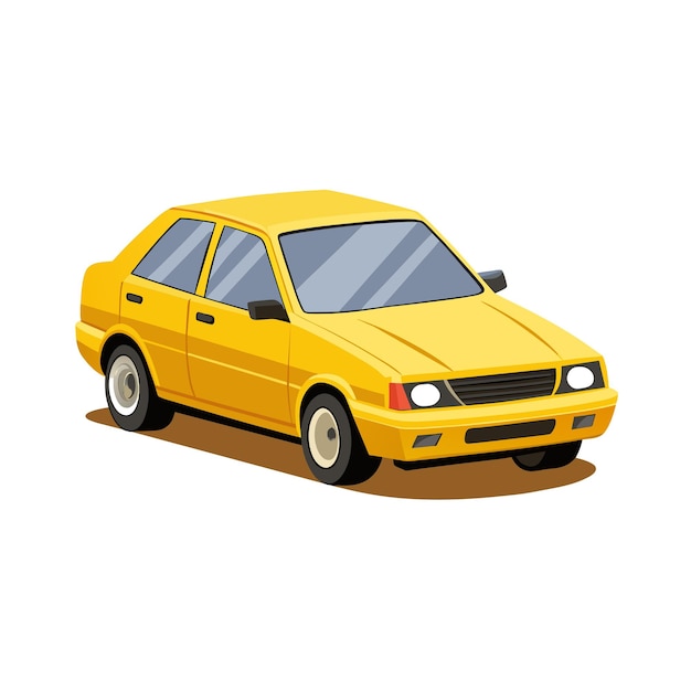 Concepto realista de ilustración vectorial de vehículos de automóviles