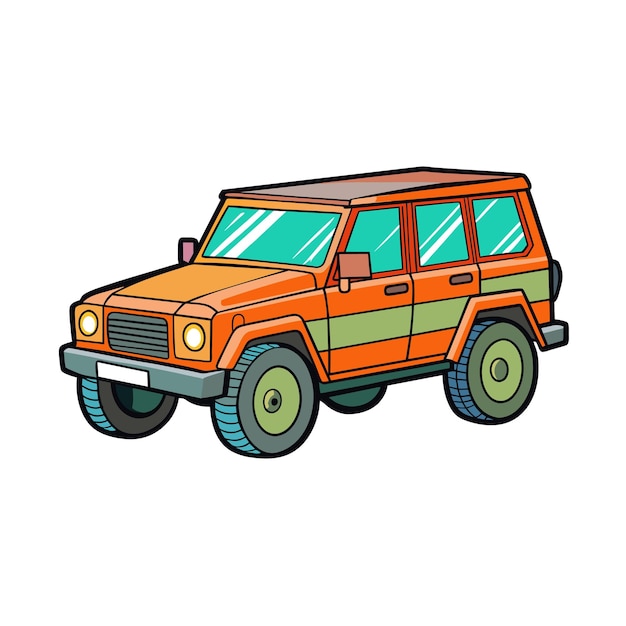 Concepto realista de ilustración vectorial de vehículos de automóviles