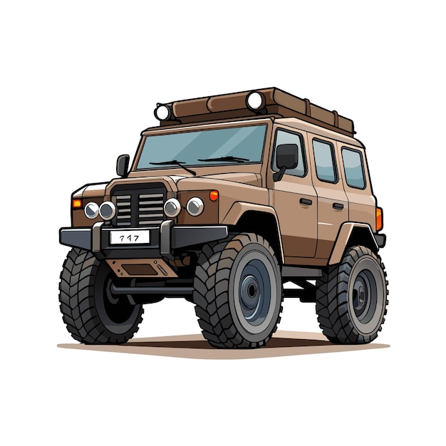 Concepto realista de ilustración vectorial de vehículos de automóviles