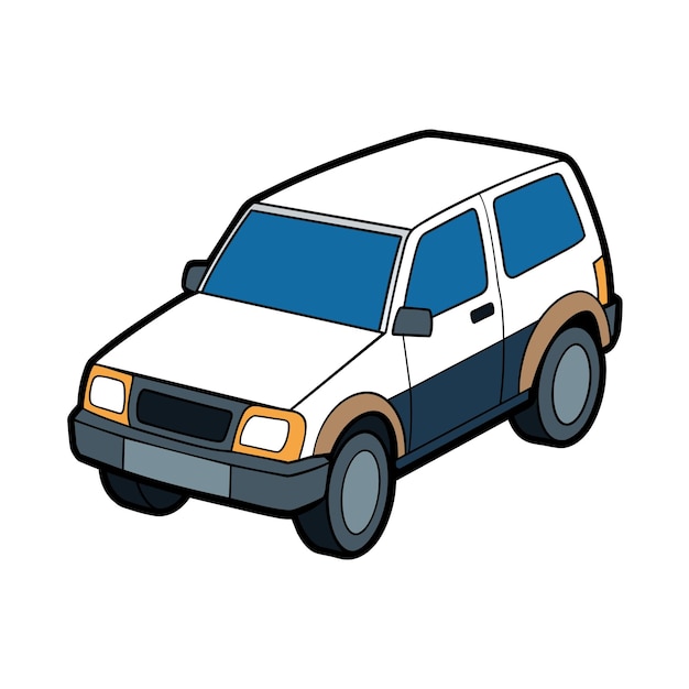 Concepto realista de ilustración vectorial de vehículos de automóviles