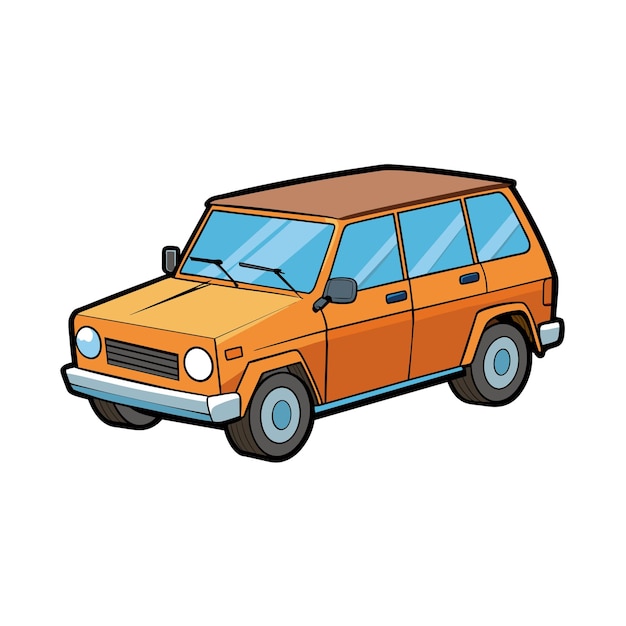Concepto realista de ilustración vectorial de vehículos de automóviles