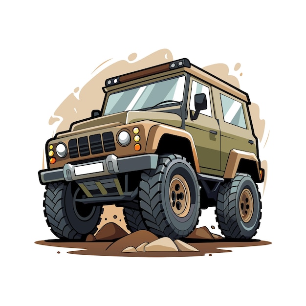 Concepto realista de ilustración vectorial de vehículos de automóviles