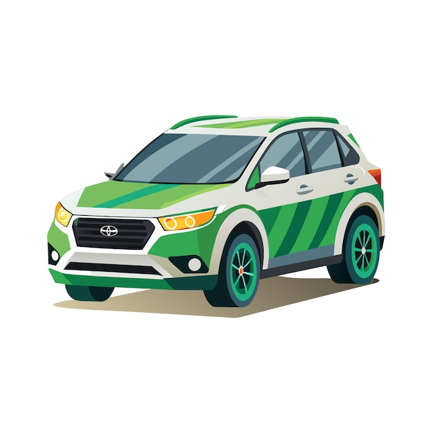 Concepto realista de ilustración vectorial de vehículos de automóviles