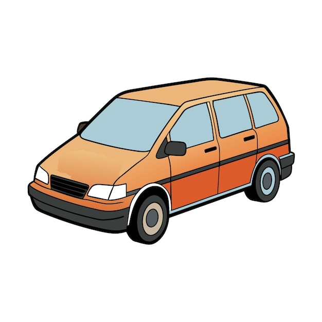 Concepto realista de ilustración vectorial de vehículos de automóviles