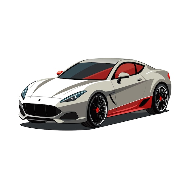 Concepto realista de ilustración vectorial de vehículos de automóviles