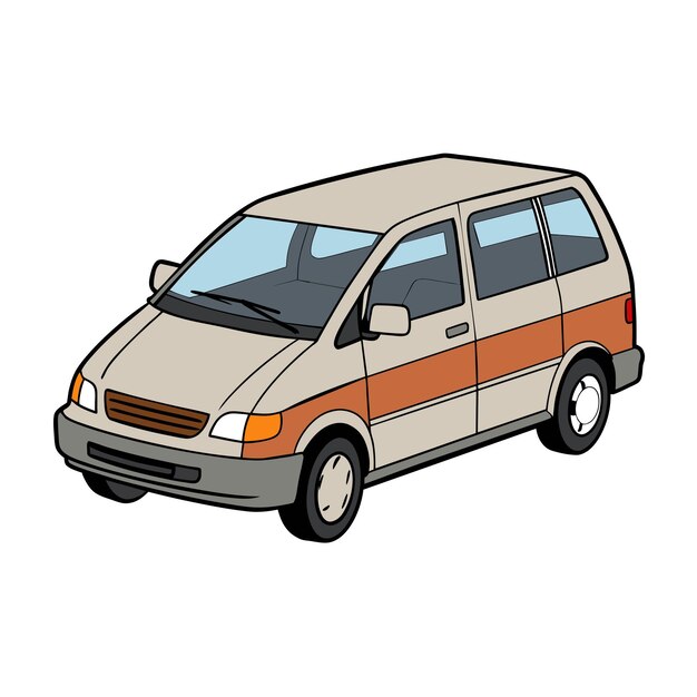 Concepto realista de ilustración vectorial de vehículos de automóviles