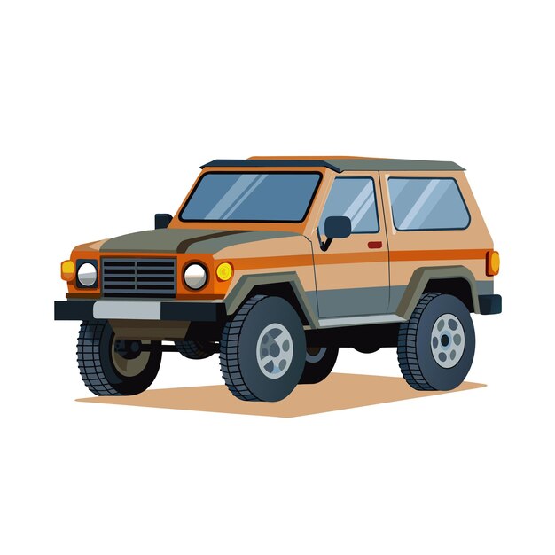 Concepto realista de ilustración vectorial de vehículos de automóviles