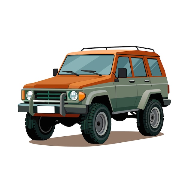 Concepto realista de ilustración vectorial de vehículos de automóviles