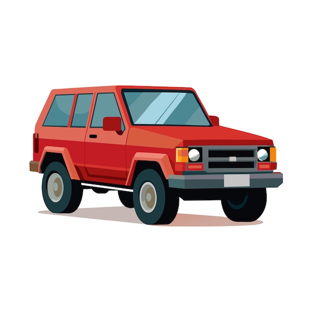 Concepto realista de ilustración vectorial de vehículos de automóviles
