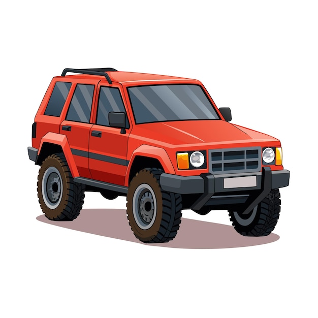 Concepto realista de ilustración vectorial de vehículos de automóviles