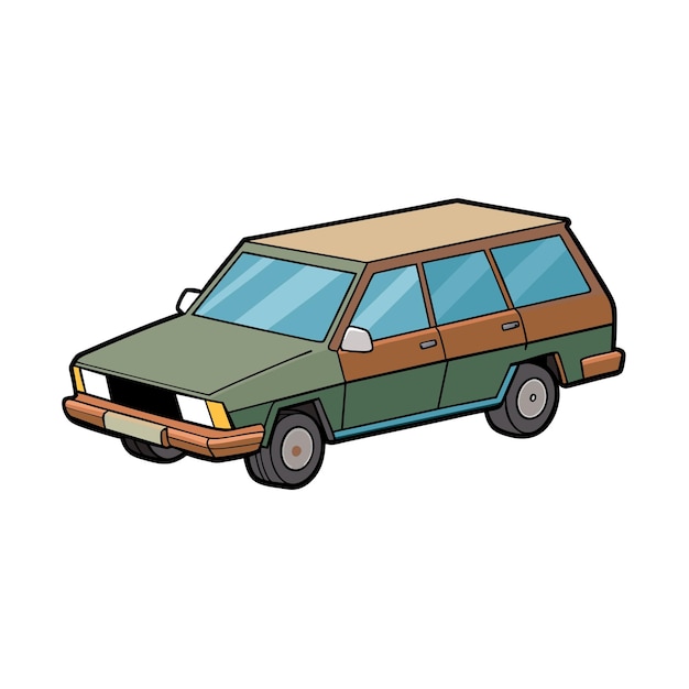 Concepto realista de ilustración vectorial de vehículos de automóviles
