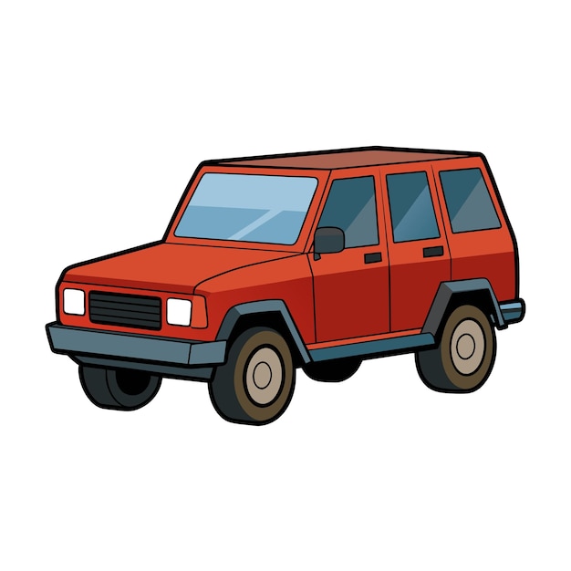 Concepto realista de ilustración vectorial de vehículos de automóviles