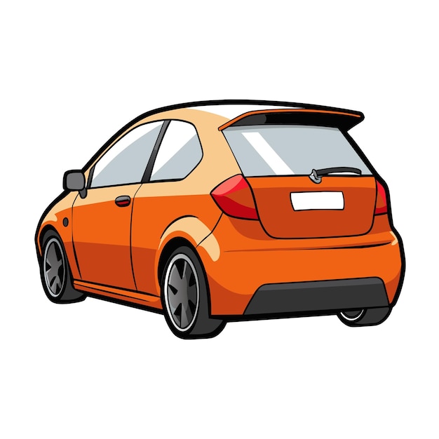 Concepto realista de ilustración vectorial de vehículos de automóviles