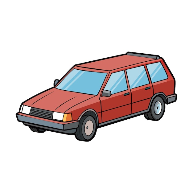 Concepto realista de ilustración vectorial de vehículos de automóviles