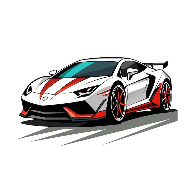 Concepto realista de ilustración vectorial de vehículos de automóviles