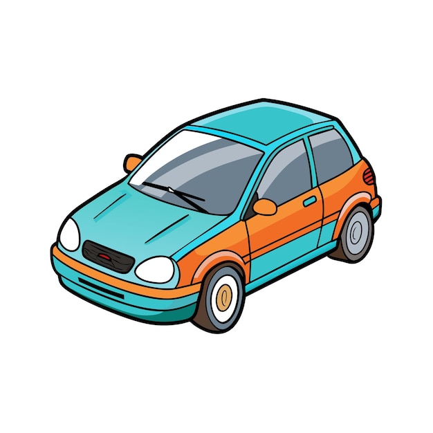 Concepto realista de ilustración vectorial de vehículos de automóviles