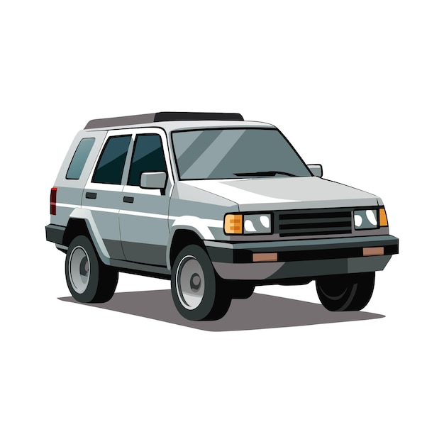 Concepto realista de ilustración vectorial de vehículos de automóviles