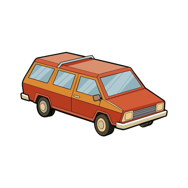 Concepto realista de ilustración vectorial de vehículos de automóviles