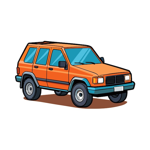 Concepto realista de ilustración vectorial de vehículos de automóviles