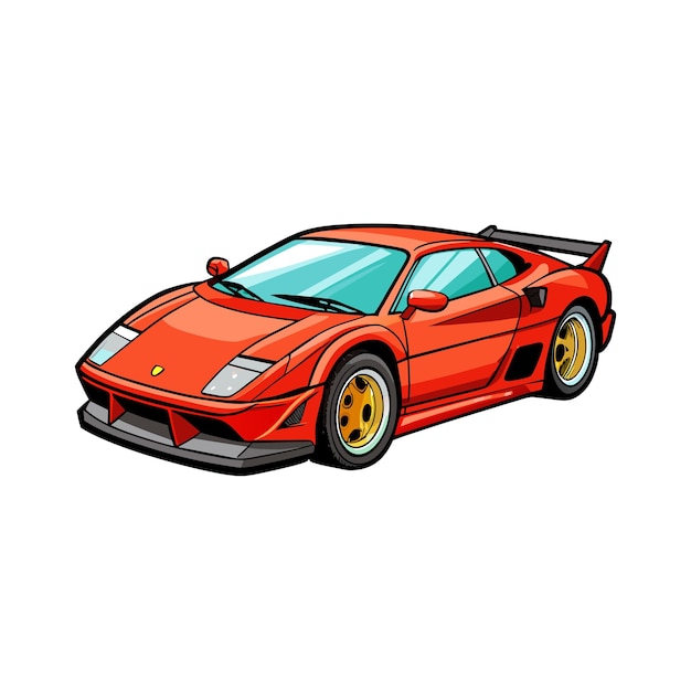 Concepto realista de ilustración vectorial de vehículos de automóviles
