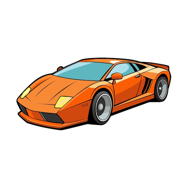 Concepto realista de ilustración vectorial de vehículos de automóviles