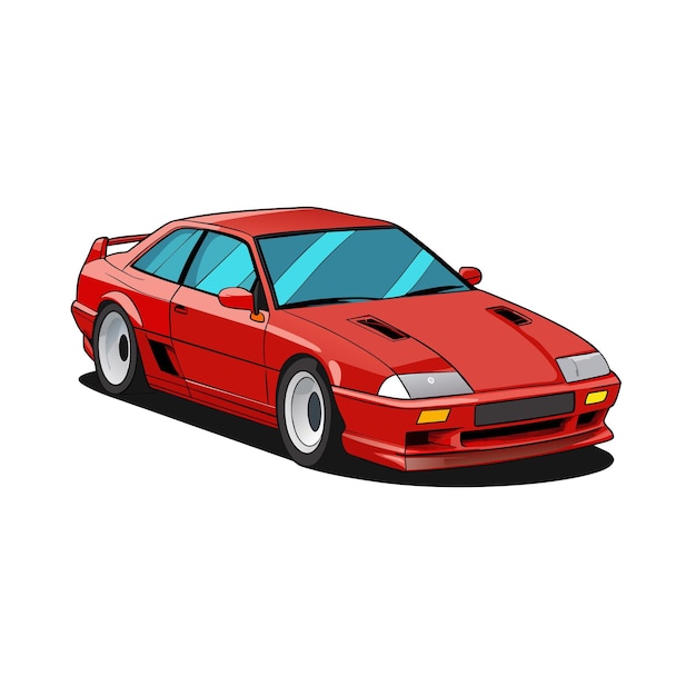 Concepto realista de ilustración vectorial de vehículos de automóviles