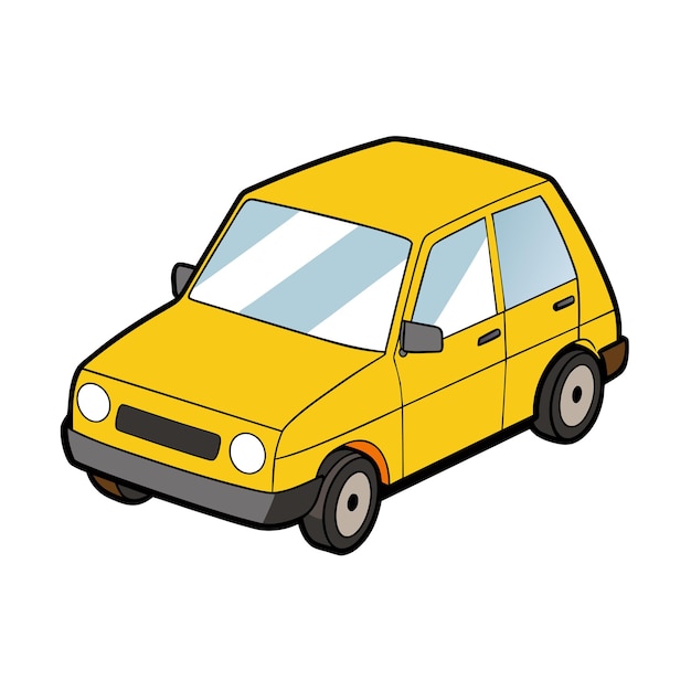 Concepto realista de ilustración vectorial de vehículos de automóviles