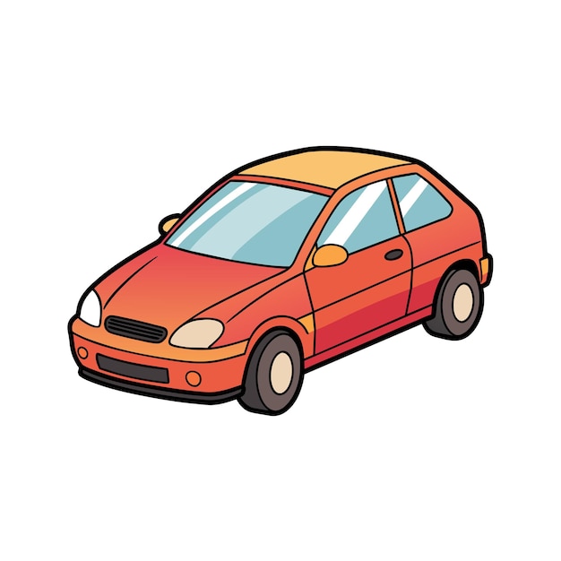 Concepto realista de ilustración vectorial de vehículos de automóviles