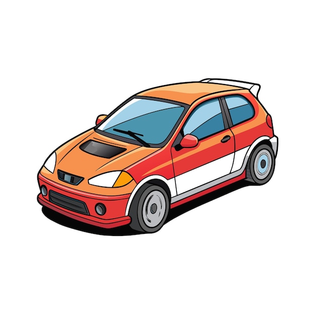 Concepto realista de ilustración vectorial de vehículos de automóviles