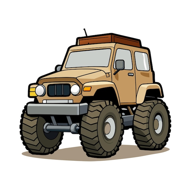 Concepto realista de ilustración vectorial de vehículos de automóviles