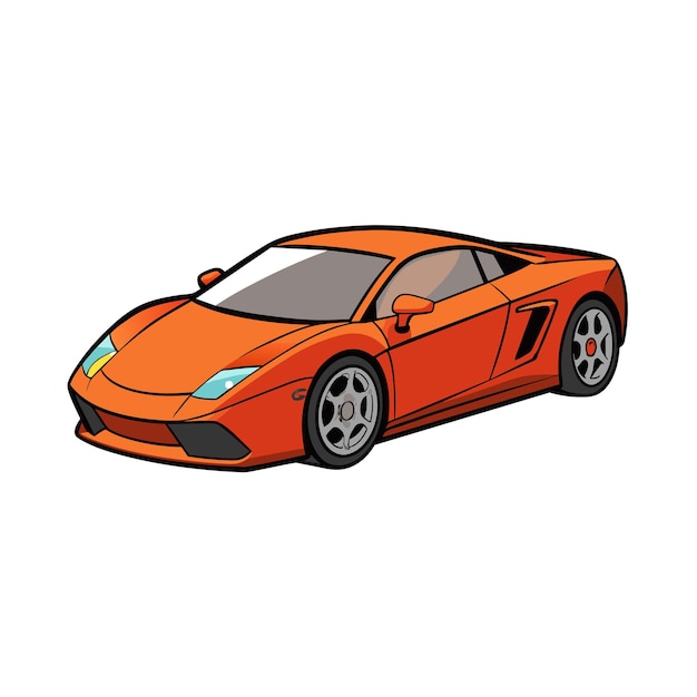 Concepto realista de ilustración vectorial de vehículos de automóviles