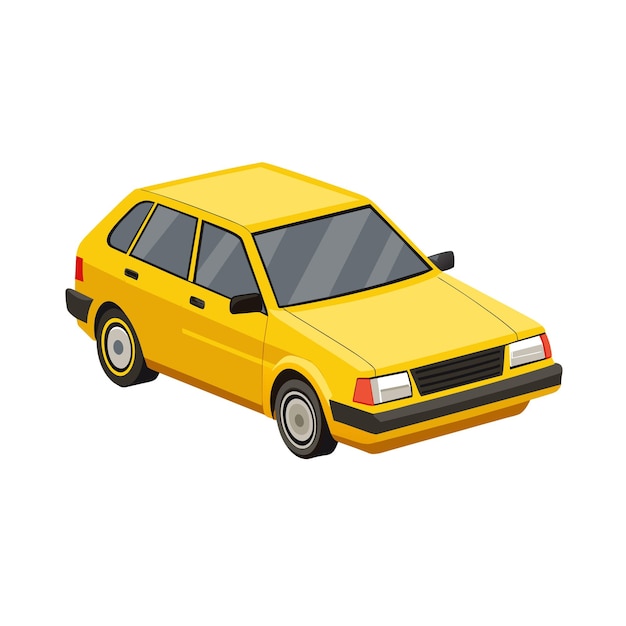 Concepto realista de ilustración vectorial de vehículos de automóviles