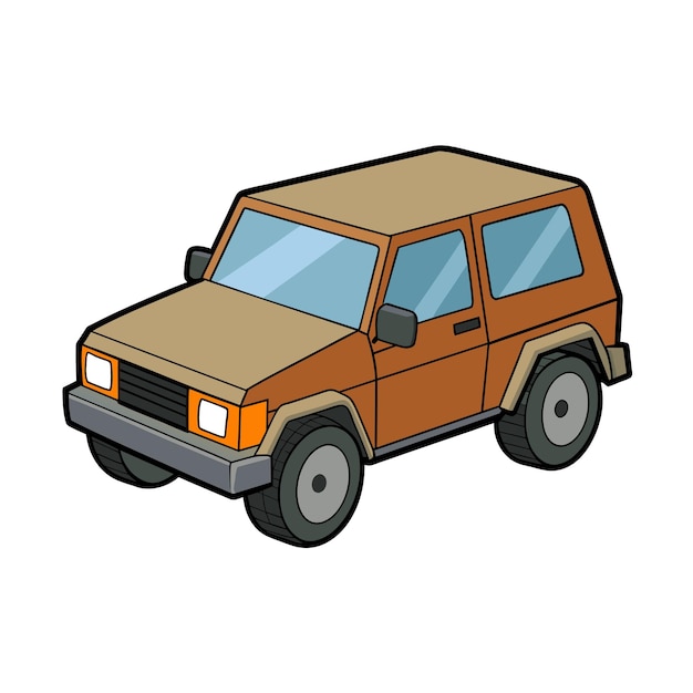 Concepto realista de ilustración vectorial de vehículos de automóviles