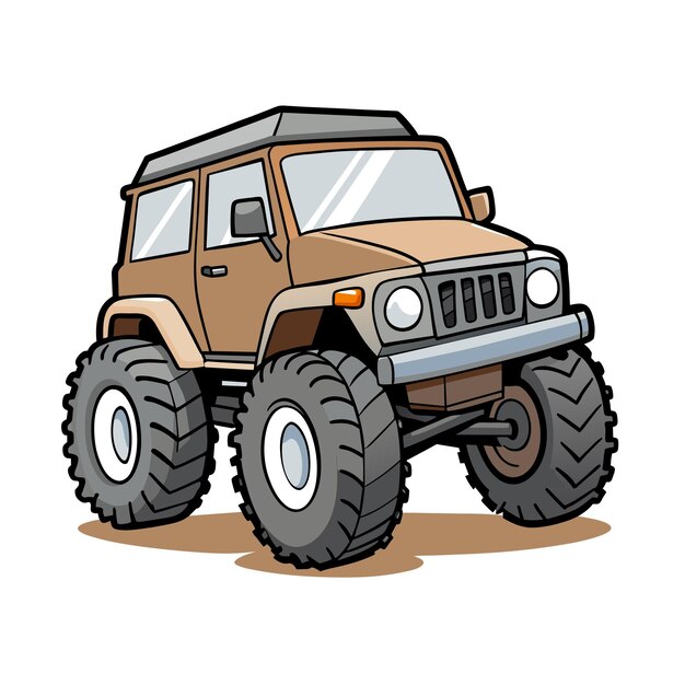 Concepto realista de ilustración vectorial de vehículos de automóviles
